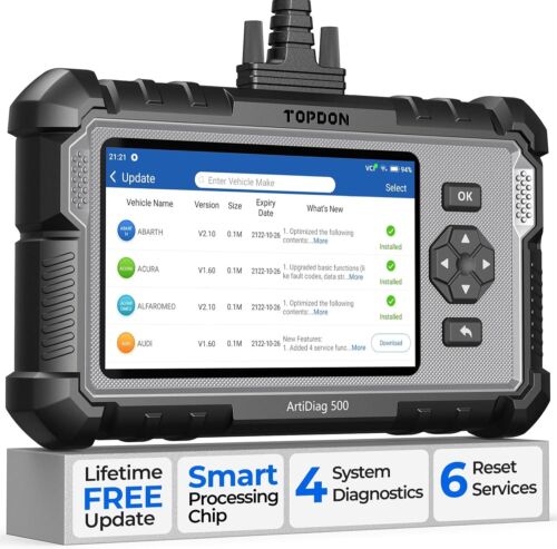 TOPDON AD500 OBD2 Scan Code Reader Engine Transmission ABS SRS Diagnostic Tool