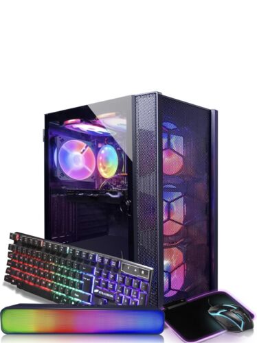 STGAubron Gaming Desktop PC, Intel Core i7 3.4G up to 3.9G, 32G RAM, 1T SSD