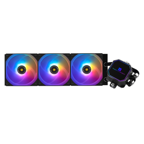 Frozen Prism360 Black ARGB CPU Liquid Cooler,Efficient PWM Controlled Pump 3300R