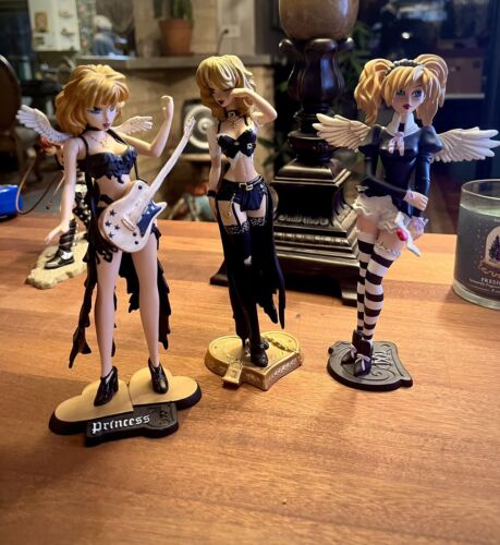 Lot Of 3 Tokyopop Bleeding Edge Princess Ai Manga Figurines Super Nice