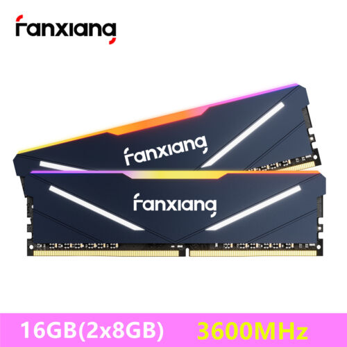 Fanxiang RGB DDR4 RAM 16GB(2x8GB) 3600(PC4 28800) 288Pin UDIMM PC Desktop Memory