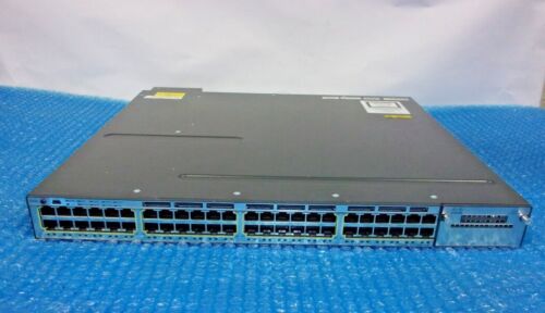 Cisco Catalyst 3750-X Series PoE+ WS-C3750X-48PF-S 48-Port Network Switch