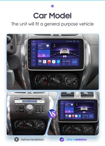 8Core BT5.0 10″Android 12 Car Radio GPS RDS 6+64G 360°Rotatable Screen Carplay