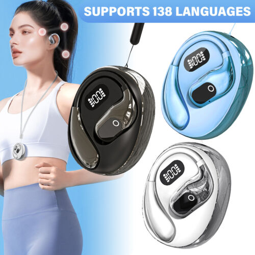 AI Translation Headphones, Bluetooth 138 Languages Translation Earbuds 2024 New