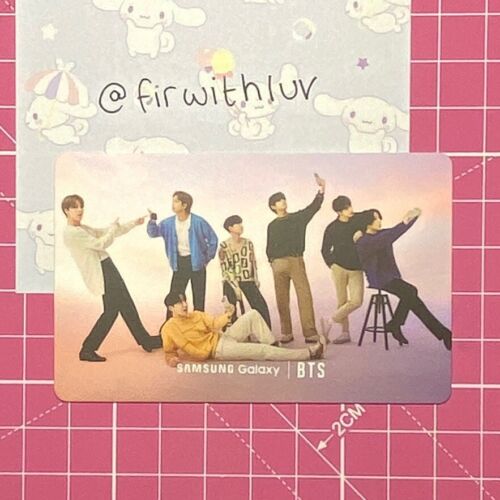 official bts samsung photocard  group ot7 jin suga jhope rm jimin v jungkook