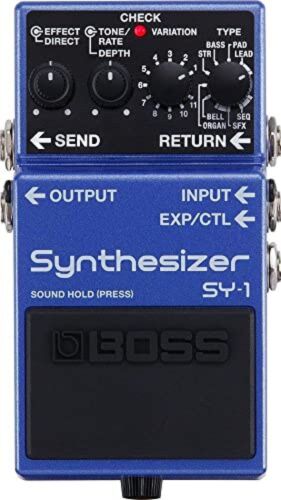 BOSS SY-1 Guitar Synthesizer Effects Pedal 121 synth sounds latency free