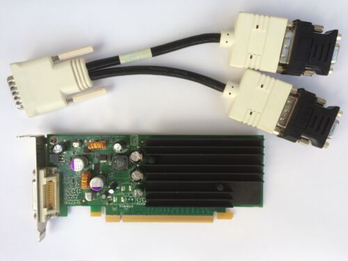 SFF DUAL HP 430956-001 430965-001 NVS 285 P383 128MB PCIE DVI/VGA SPLITTER WIN 8