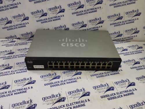 CISCO SF100-24 24-PORT 10/100 NETWORK SWITCH POWER: 100-240V~1A 50-60Hz