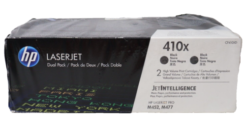 HP Inc. HP 410X (CF410X-D) 2PK High Yield Black Original LaserJet Toner See Note