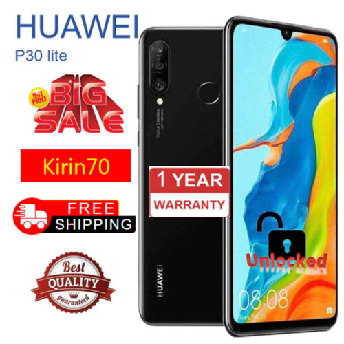 Huawei P30 Lite 6.15”Android | New Sealed Unlocked 4/6+128GB – Big Sale BLACK