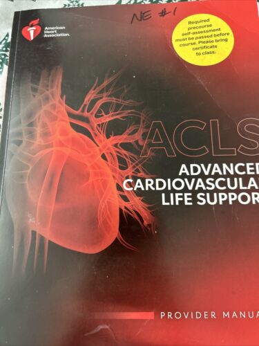 ACLS Advanced Cardiovascular Life Support (2020, Paperback, Provider Manual)