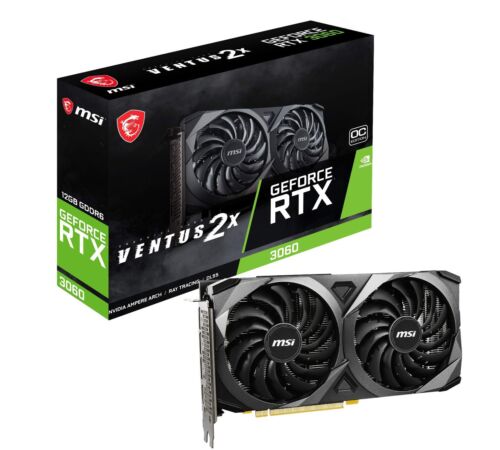 Gaming GeForce RTX 3060 12GB 15 Gbps GDRR6 192-Bit HDMI/DP PCIe 4 Torx Twin F…