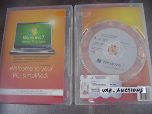 Microsoft Windows 7 Home Premium 64 bit x64 Full DVD MS WIN =BRAND NEW SEALED=