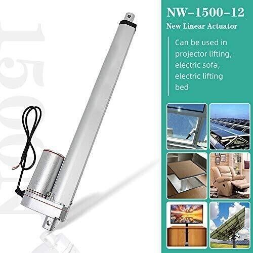 ECO-WORTHY Heavy Duty 330lb Solar Tracker Linear Actuator Multi-function 12V, 4′