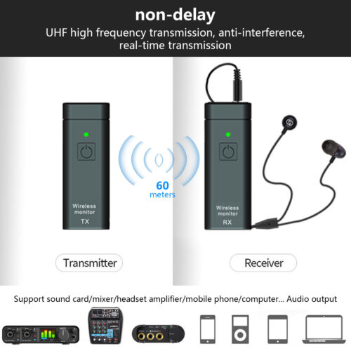 Wireless In-Ear Monitor System Real-time No-Latency UHF FM For Band Choir St