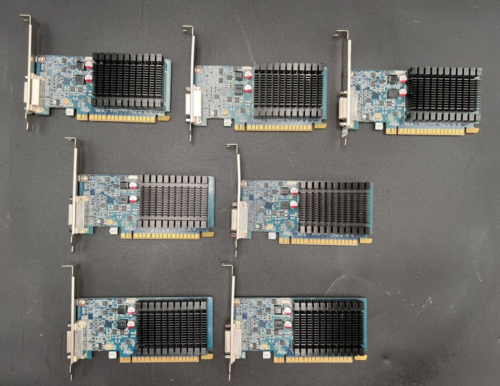 Lot of 7 – PNY NVIDIA GeForce 8400GS 1GB PCIe Graphics Card VCG84DMS1D3SXPB-CG