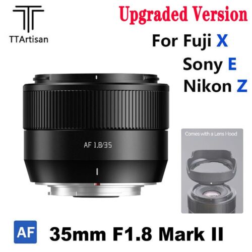 TTArtisan AF 35mm F1.8 II Auto Focus Upgraded Version Lens For Fuji Sony Nikon