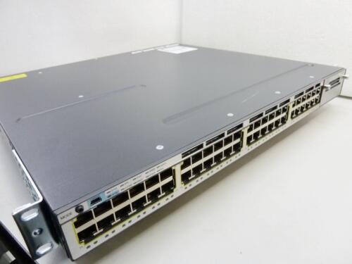 WS-C3750X-48P-S Cisco 48-Port PoE+ Network Gigabit Switch – No PSU