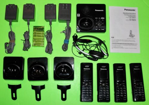 PANASONIC KX-TG8231 KX-TG8232 CORDLESS TELEPHONE 4 PHONE HANDSET WITH HEADSET