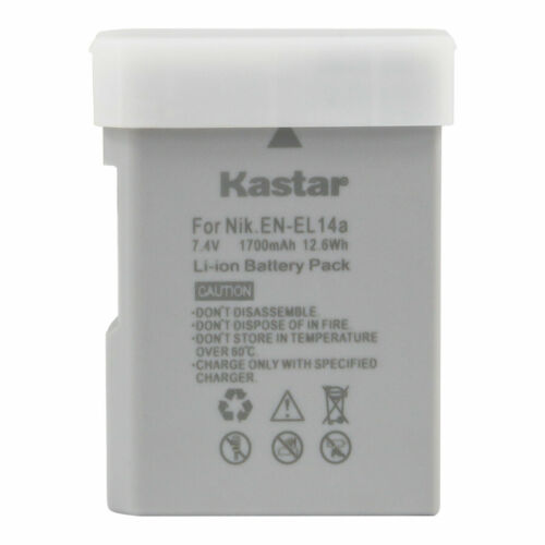 Kastar Rechargeable Li-Ion Battery for Nikon ENEL14 EN-EL14a (27126) DSLR Camera