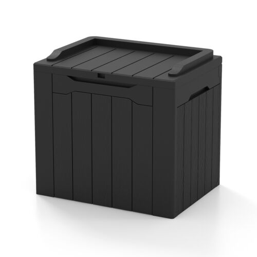 Patiowell 28 Gal Storage Deck Box Storage Free Shipping,  Black