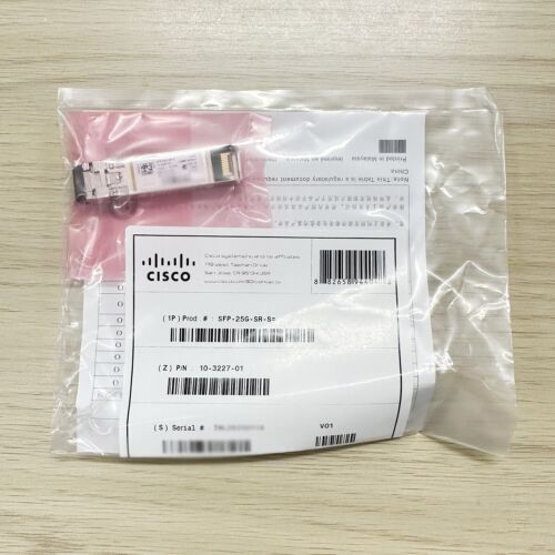 Cisco SFP-25G-SR-S 25GBASE-SR SFP28 850nm 100m LC MMF Transceiver Module