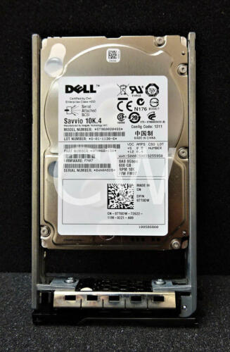 7T0DW ST9600204SS Dell SAVVIO 600GB 10K RPM 6Gbps 2.5″ SAS SERVER HDD Hard Drive