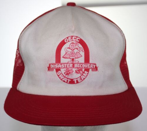 VTG GECC Disaster Recovery SWAT Team Trucker Hat General Electric Cap K-Brand