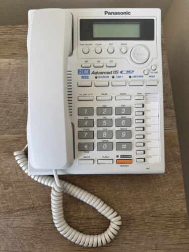 Panasonic KX-TS3282W 2-Line Corded Speakerphone White Untested No Cords