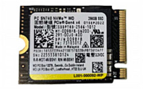 Solid State Drive Dell 098F8 (Western Digital SDDPTQD-256G-1012) SN740 TLC NAND