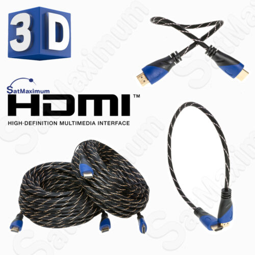 HDMI 4K Cable 60Hz High Speed Cord 1080P Premium Mesh 1.5FT- 50FT Multi-Pack Lot