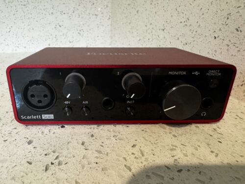 Focusrite Scarlett Solo 3rd Gen 2-Channel Pro Audio Interface – SCARLETT-SOLO-3G