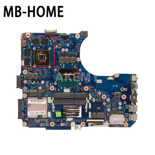 N551JX Motherboard For ASUS N551J G551J G551JX W/ i7-4720HQ Mainboard GT950M