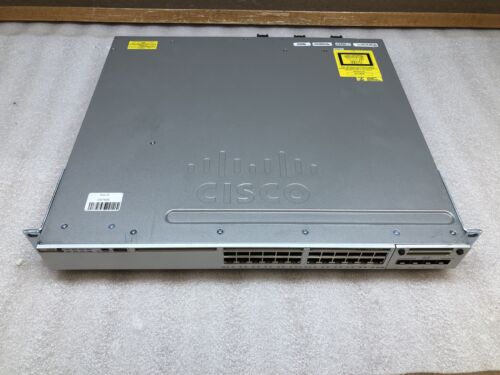 Cisco Catalyst WS-C3850-24T Gigabyte Ethernet Switch W/ C3850-NM-4-1G 24-Port