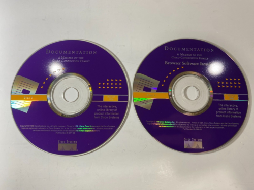 Cisco Broadband Browser Software Installer, Aug 1998 Discs 1 &2 Broadband