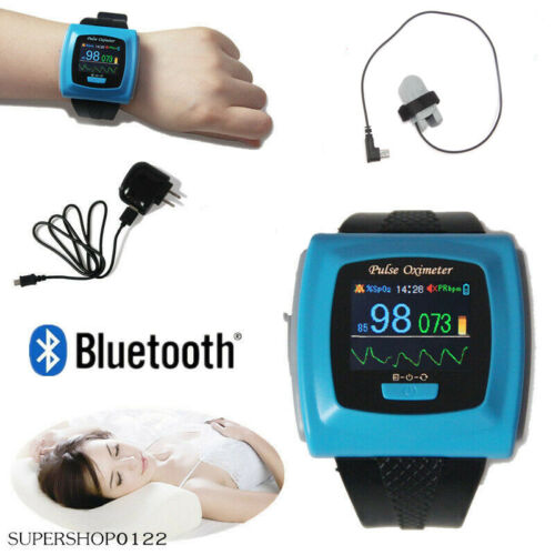 bluetooth Wrist Pulse oximeter watch SPO2 PR Blood Oxygen 24 hrs Record software