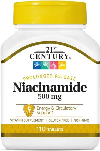 21st Century Niacinamide 500 mg Prolonged Release Tablets, 110-Count