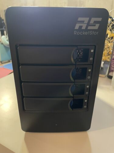 HighPoint RocketStor 4 Bay RAID Tower Enclosure USB-C DAS Storage System RS6114V