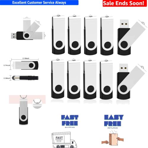 Portable 64GB USB 2.0 Swivel Flash Drives – Ideal for On-The-Go Data Storage