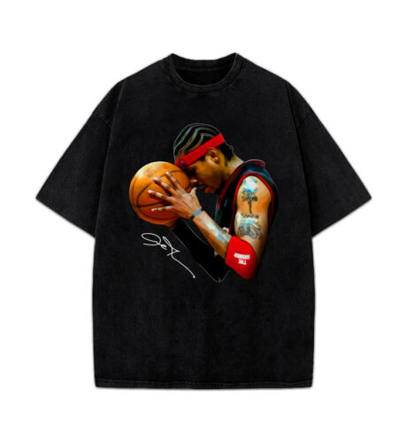 Allen Iverson The Answer Sixers 90’s Basketball Vintage Style Men T-Shirt