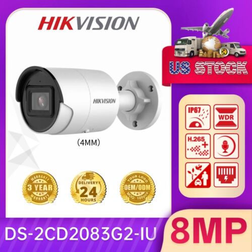 Hikvision DS-2CD2083G2-I 4mm 8MP 120dB AcuSense Bullet IP Cameras Deep Learning