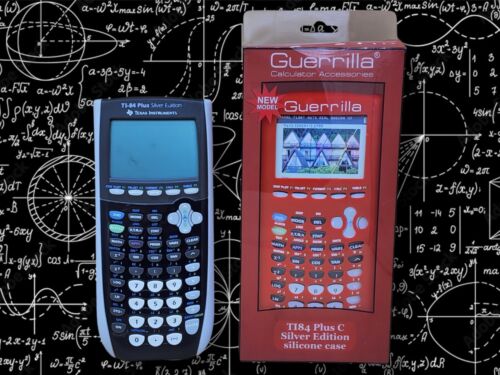 Texas Instruments TI-84 Plus Silver Edition Scientific Calculator & Case!