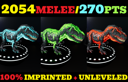 2054 MELEE (270PTS) Rex TOP STATS ARK Survival Ascended ASA PVE PC/XBOX/PS