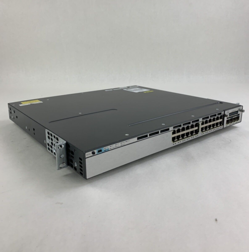 Cisco WS-C3750X-24T-E V05 Catalyst  24-Port Switch C3KX-NM-1G No Fans 1x PSU