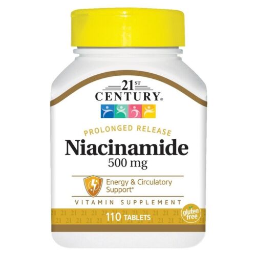 21st Century Niacinamide 500 mg Prolonged Release Tablets, 110-Count