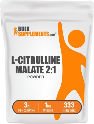 BulkSupplements L-Citrulline DL-Malate 2:1 Powder 1kg – 3g Per Serving