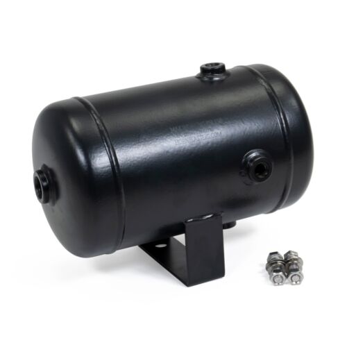 1-Gallon 5 Port Steel Air Tank – Powdercoat Finish – 1/2″ & 1/4″ NPT Ports