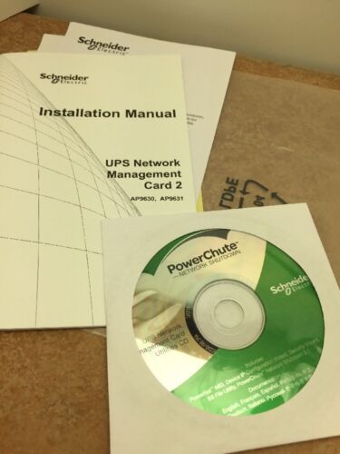 Power Chute network shutdown CD & UPS network management card 2 installation doc