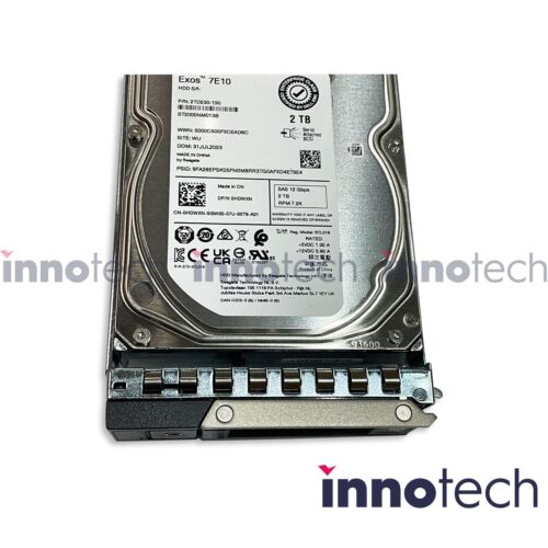 Dell 400-ATJX 2TB SAS 12GBPS 7.2K RPM 512N LFF Hard Drive New Sealed