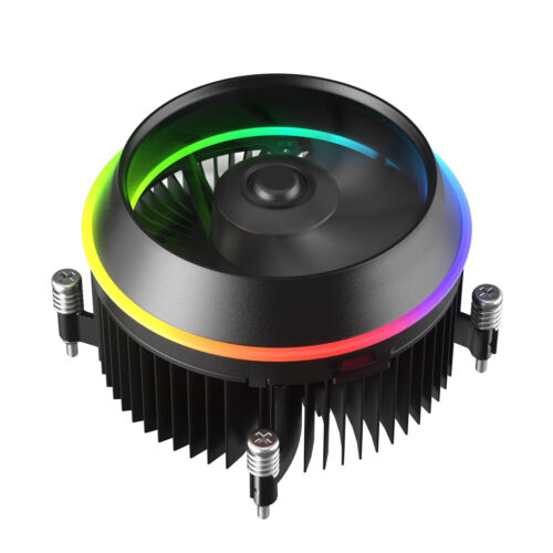 Vetroo Shadow Low-Profile ARGB CPU Cooler 90mm 4Pin PWM Fan for LGA 1200 / 115x